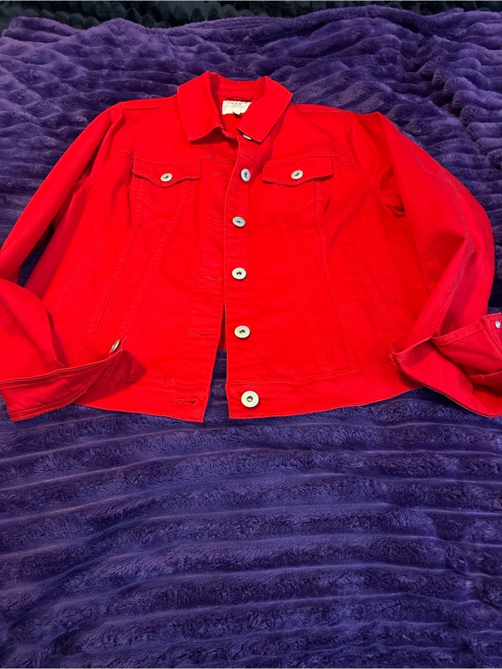 torrid Bright Red Denim Jacket